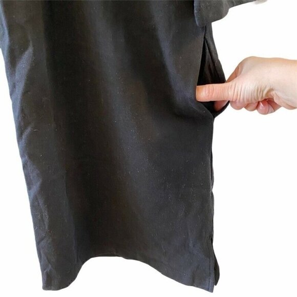 NEW ASOS Shift Dress Black V Neck Short Sleeve 10 - Picture 6 of 9